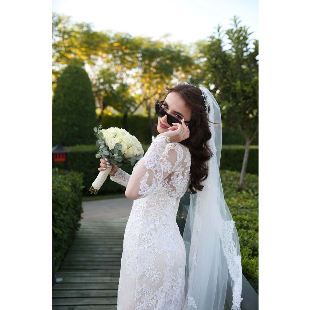 White Rose and Eucalyptus Bouquet